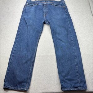 Levi's‎ 505 Jeans Mens 40x32 Blue Medium Wash Denim Straight Leg Regular Fit